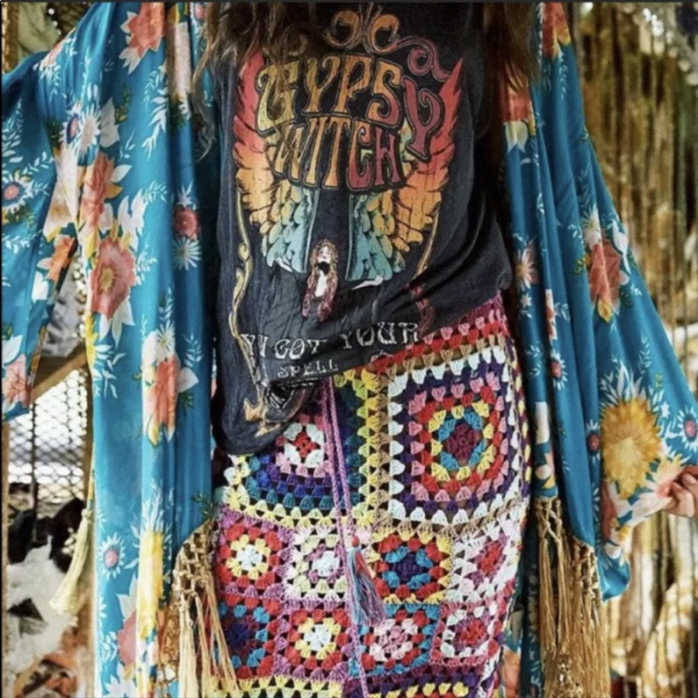 🚫SOLD🚫SPELL & GYPSY COLLECTIVE JAGGER KIMONO UNICORN - Picture 2 of 12